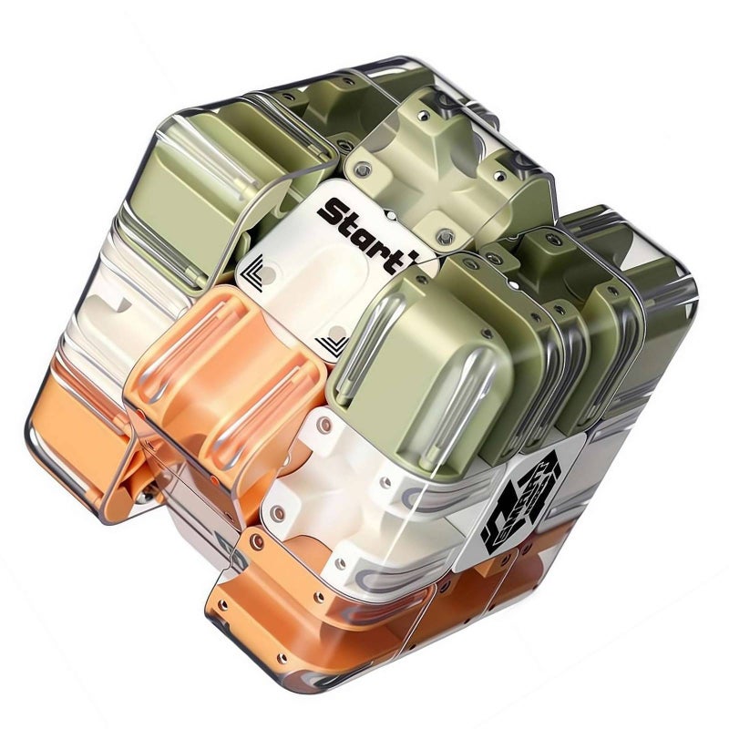 Maze Game Gravity 3D Labyrinth Puzzle Cube – Large Brain Teaser With Smooth Rotation Mechanism, Drop-resistant Abs Construction (Colorful) - Image 1